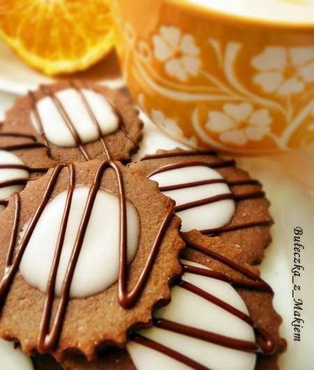 Ciasteczka kakaowo – pomarańczowe