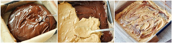 Brownies z czekoladą i masłem orzechowym