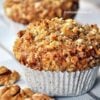 Muffinki migdałowo – orzechowe z pełnej mąki