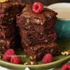 Mega ciasto czekoladowe – Brownies z malinami i orzechami